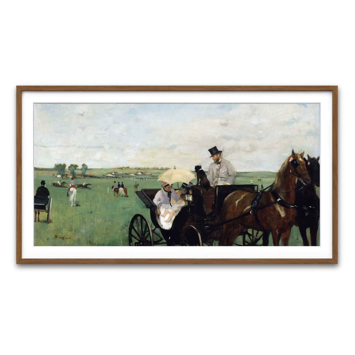 Framed Print 2x1 Walnut