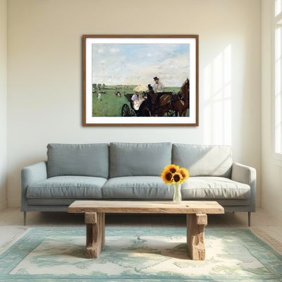 AUTO-MOCKUP ROOM | At the Races in the Countryside Wall Art