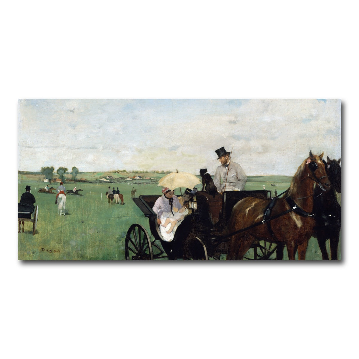 AUTO-MOCKUP WHITE | At the Races in the Countryside | 1 Piece | Gallery Wrap Canvas | group=2x1