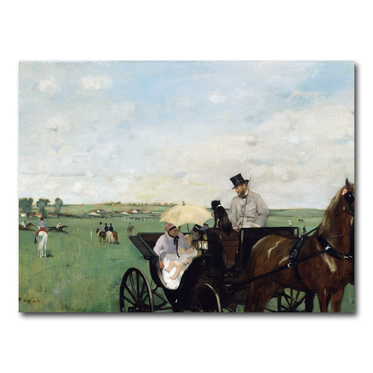 AUTO-MOCKUP WHITE | At the Races in the Countryside | 1 Piece | Gallery Wrap Canvas | group=4x3