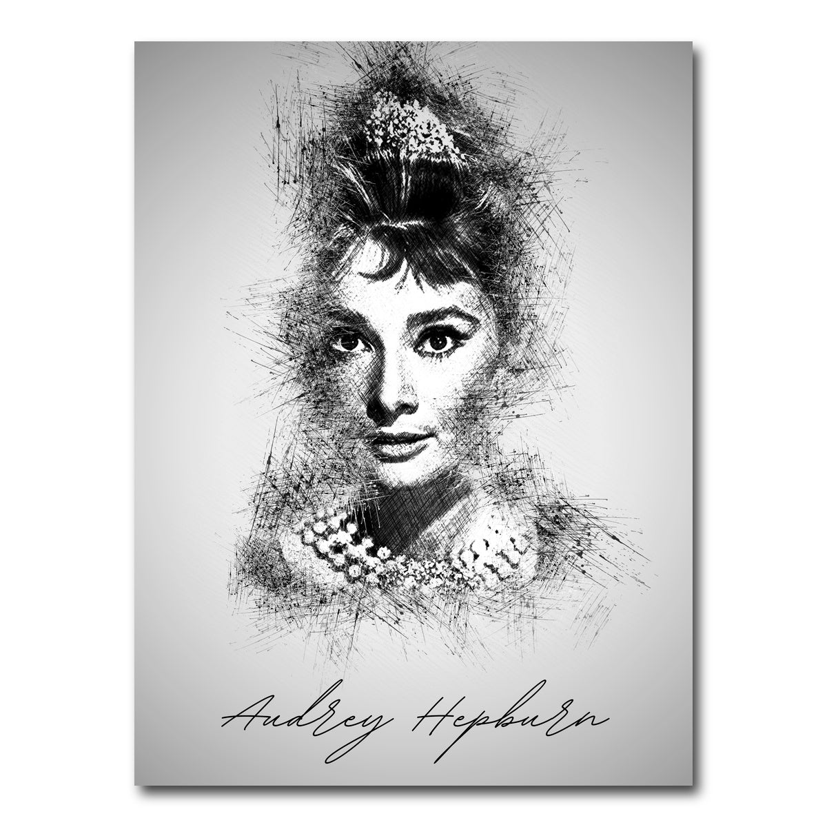 AUTO-MOCKUP WHITE | Audrey Hepburn | 1 Piece | Gallery Wrap Canvas | group=3x4