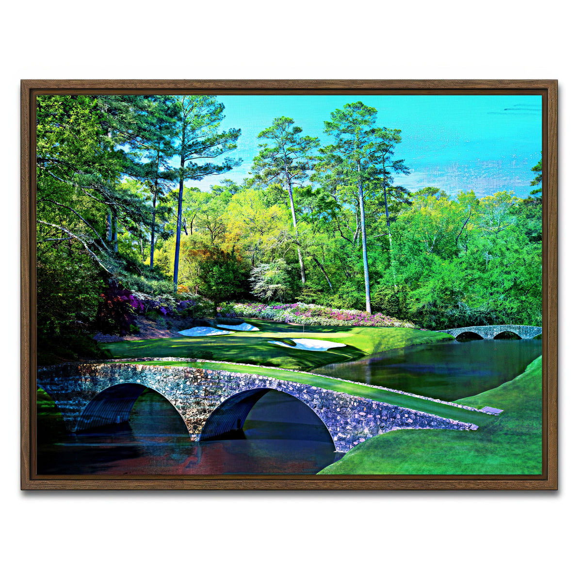 AUTO-MOCKUP WHITE | Augusta National | 1 Piece | Walnut Framed Canvas | group=4x3
