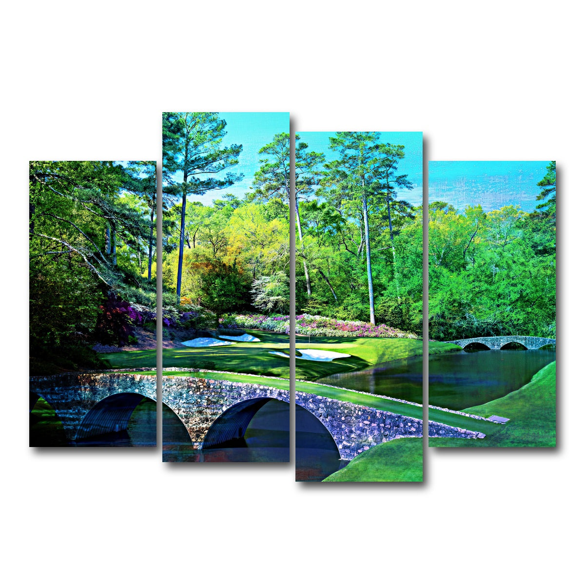 AUTO-MOCKUP WHITE | Augusta National | 4 Piece | Gallery Wrap Canvas | group=4_normal