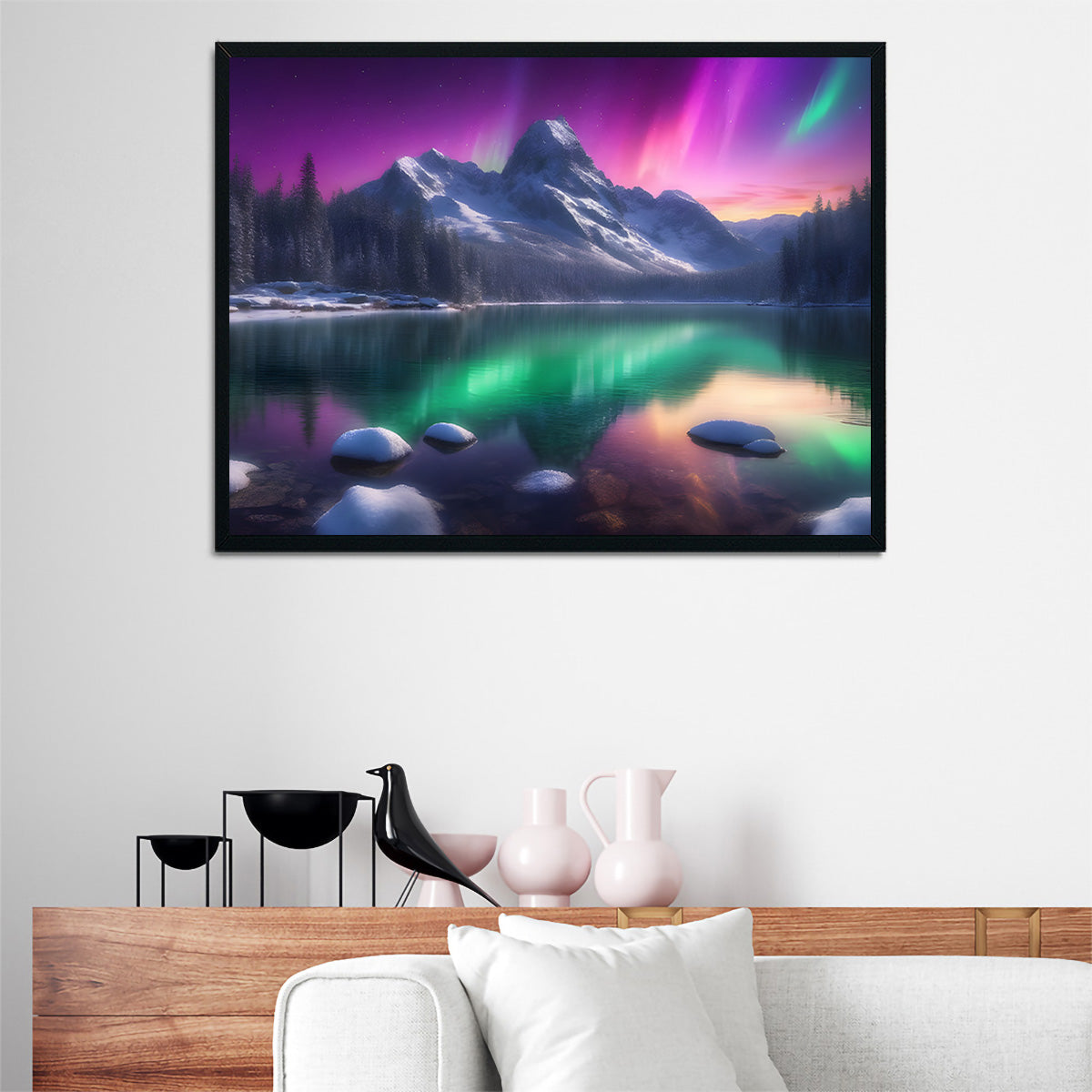 Aurora Mountain Wall Art