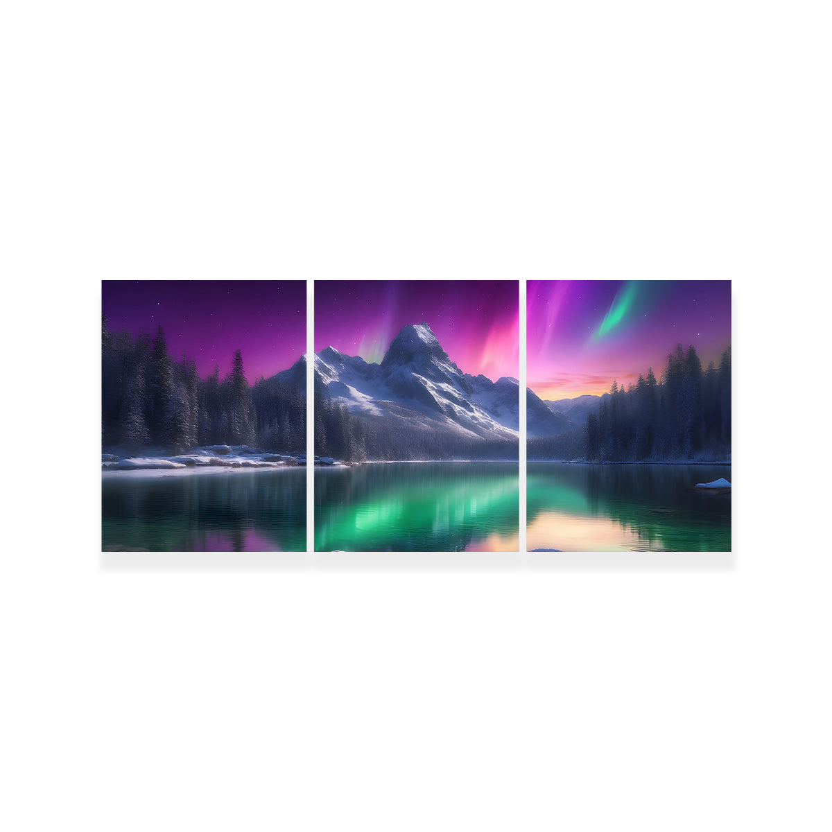 Aurora Mountain Wall Art