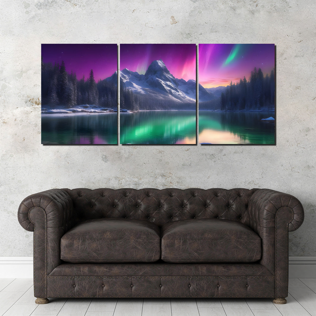 Aurora Mountain Wall Art