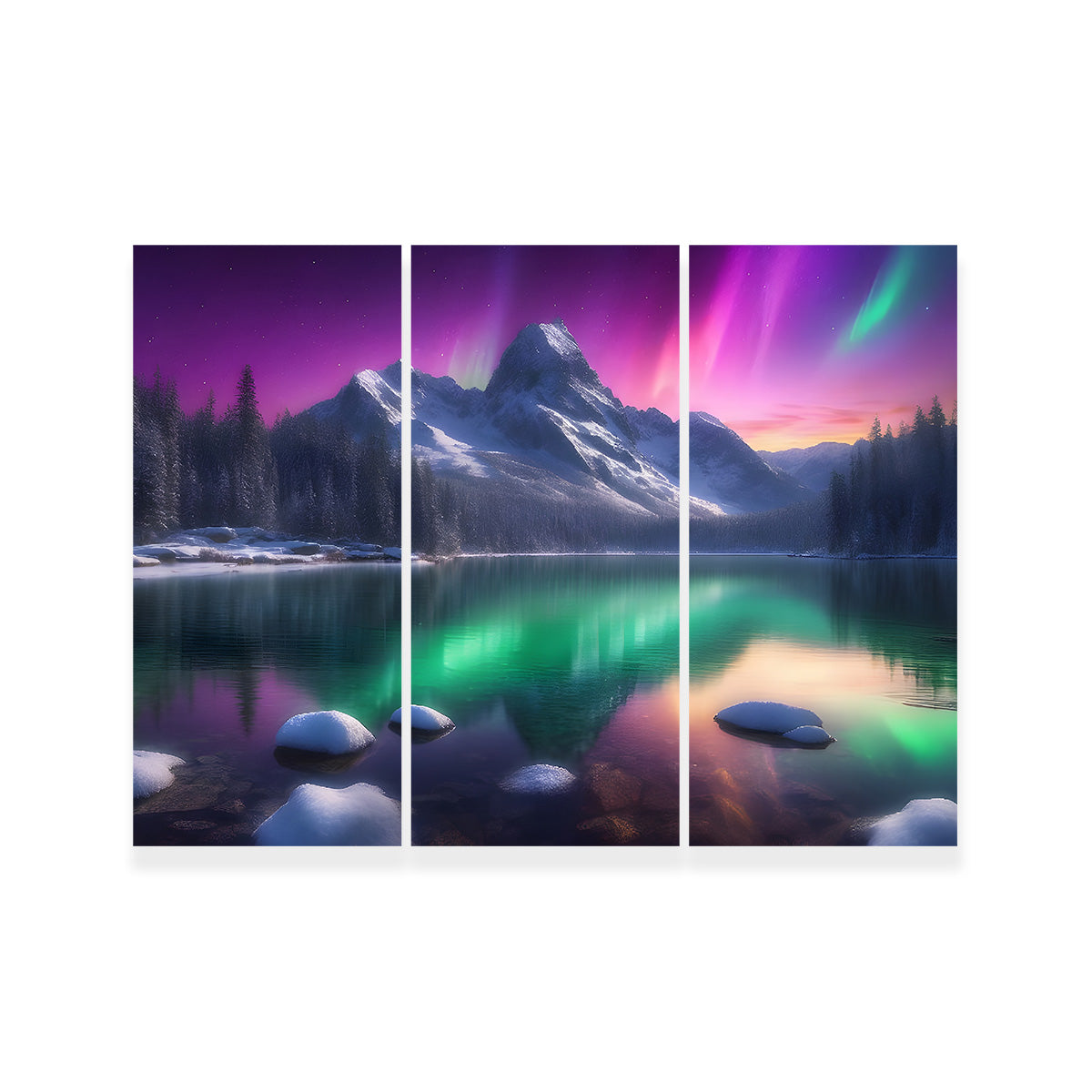 Aurora Mountain Wall Art