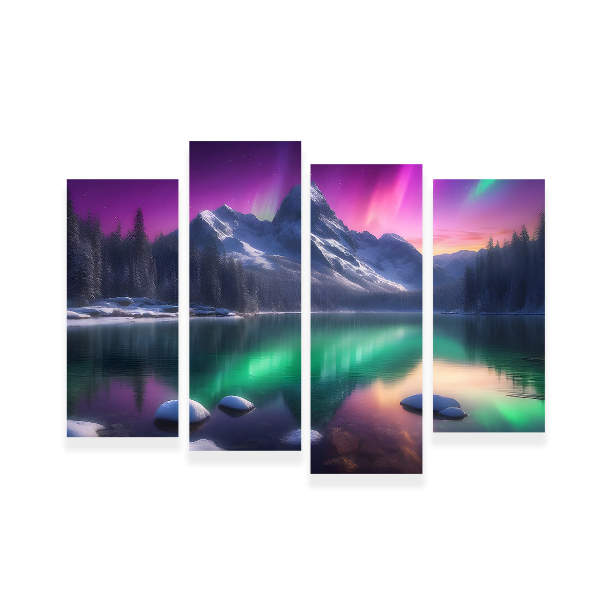 Aurora Mountain Wall Art