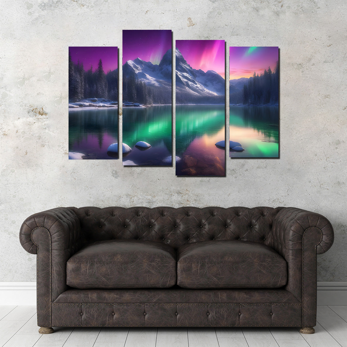 Aurora Mountain Wall Art