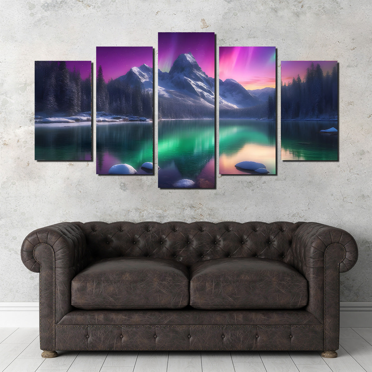 Aurora Mountain Wall Art