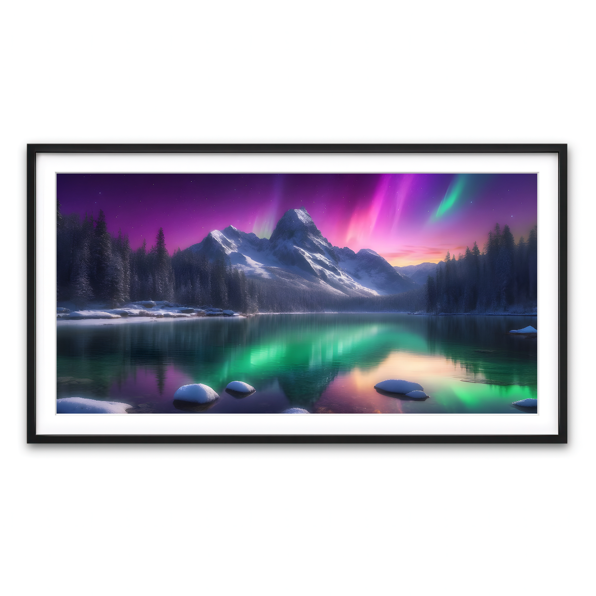 Framed Print 2x1 Black