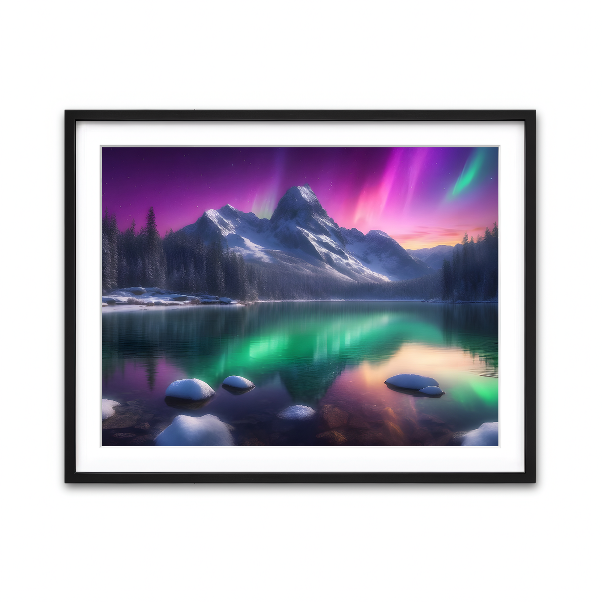 Framed Print 4x3 Black
