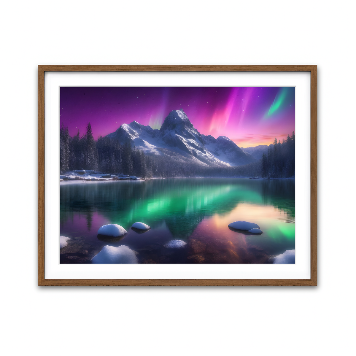 Framed Print 4x3 Walnut