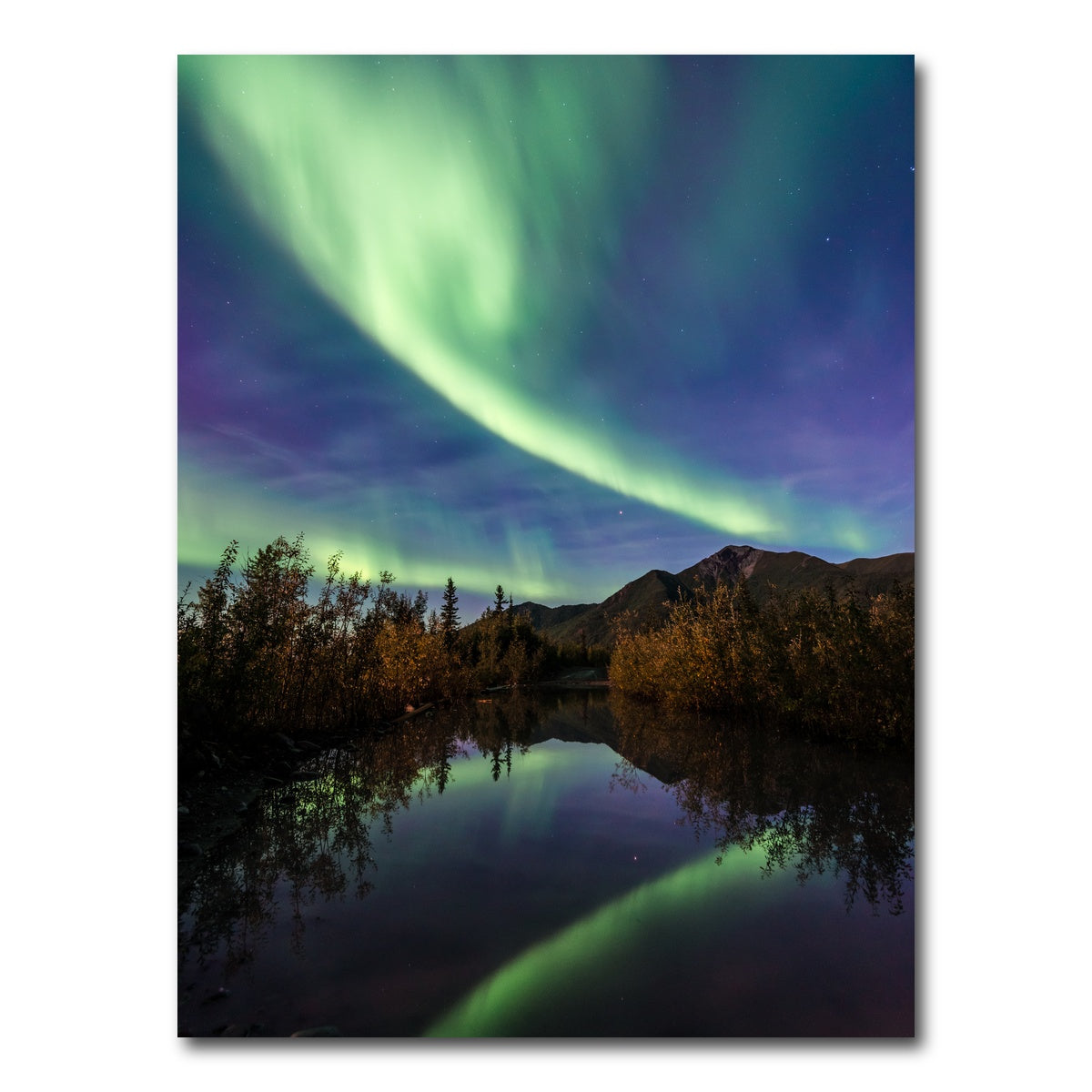 AUTO-MOCKUP WHITE | Aurora Reflections | 1 Piece | Gallery Wrap Canvas | group=3x4