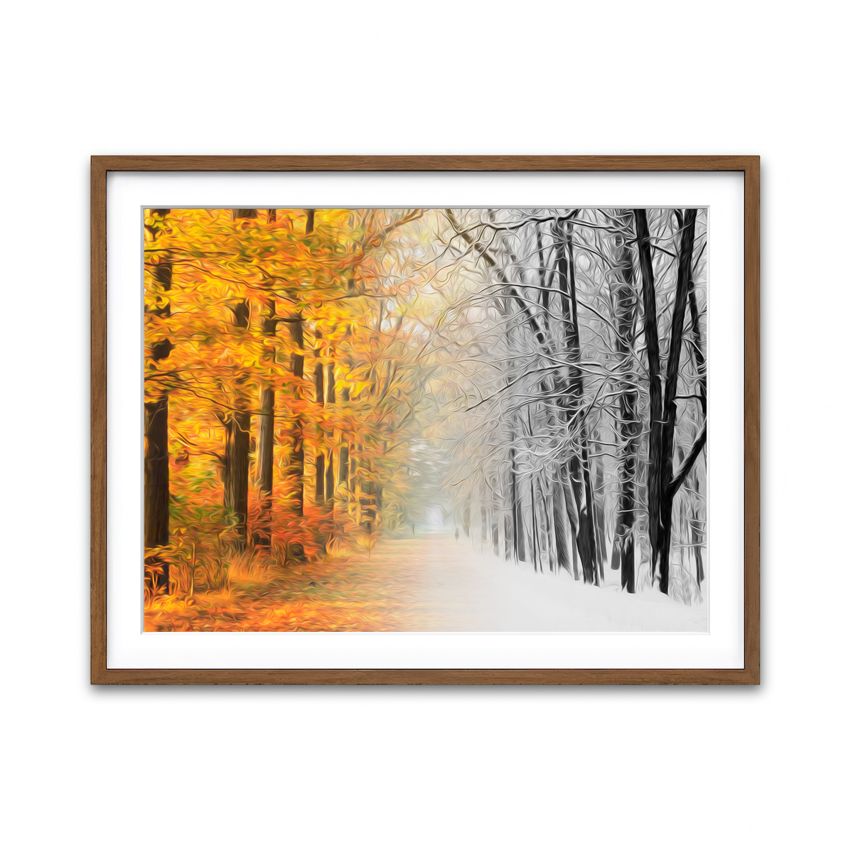 Framed Print 4x3 Walnut