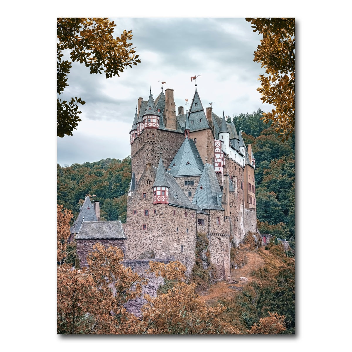 AUTO-MOCKUP WHITE | Autumn In Eltz | 1 Piece | Gallery Wrap Canvas | group=3x4