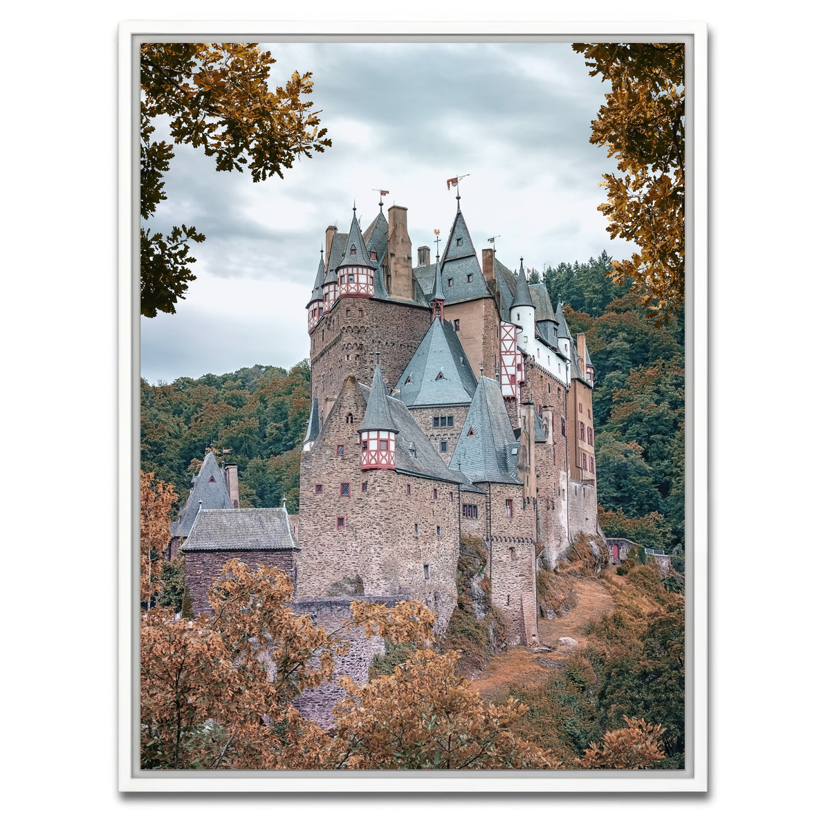 AUTO-MOCKUP WHITE | Autumn In Eltz | 1 Piece | White Framed Canvas | group=3x4