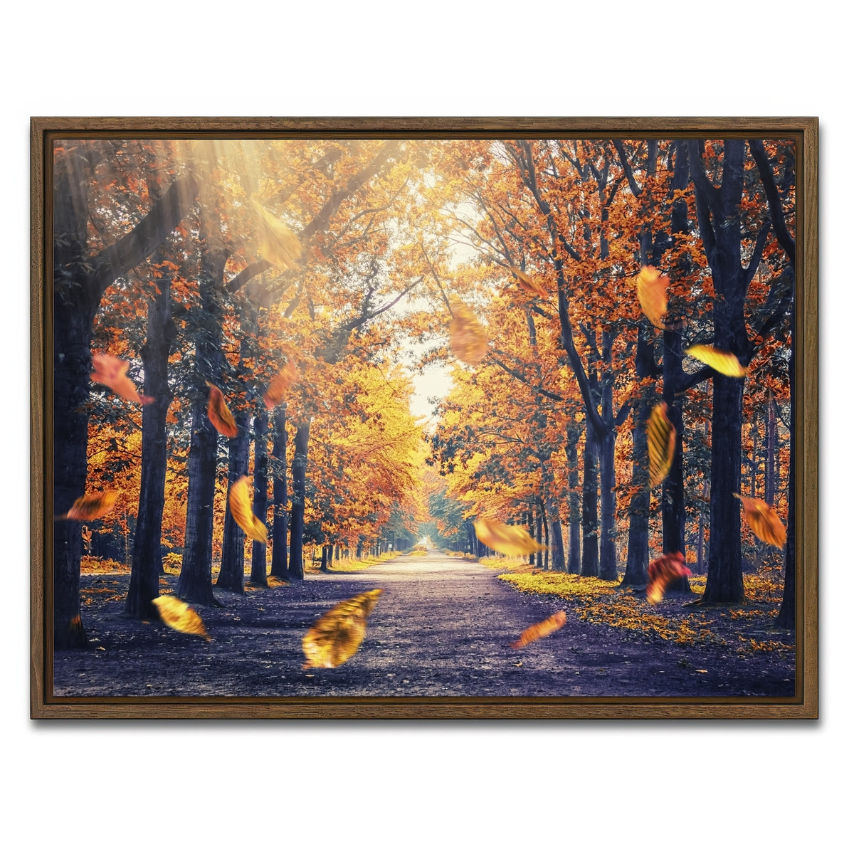 AUTO-MOCKUP WHITE | Autumn In Holland | 1 Piece | Walnut Framed Canvas | group=4x3