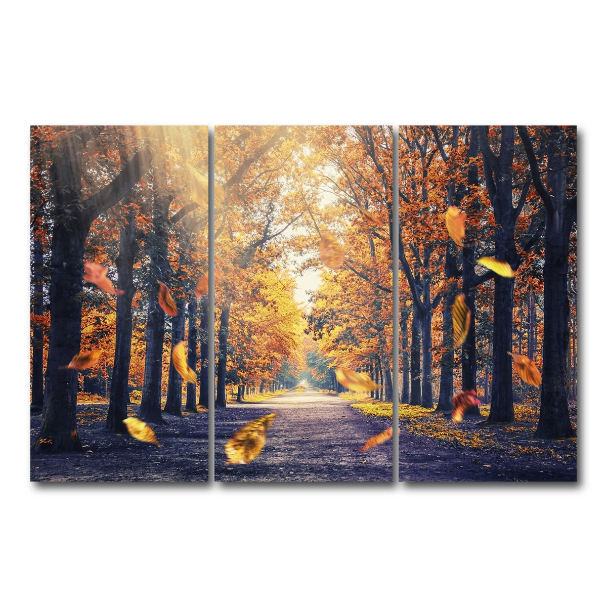 AUTO-MOCKUP WHITE | Autumn In Holland | 3 Piece | Gallery Wrap Canvas | group=12x24