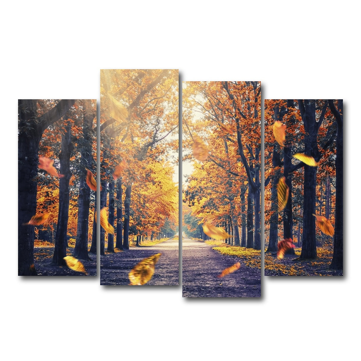 AUTO-MOCKUP WHITE | Autumn In Holland | 4 Piece | Gallery Wrap Canvas | group=4_normal