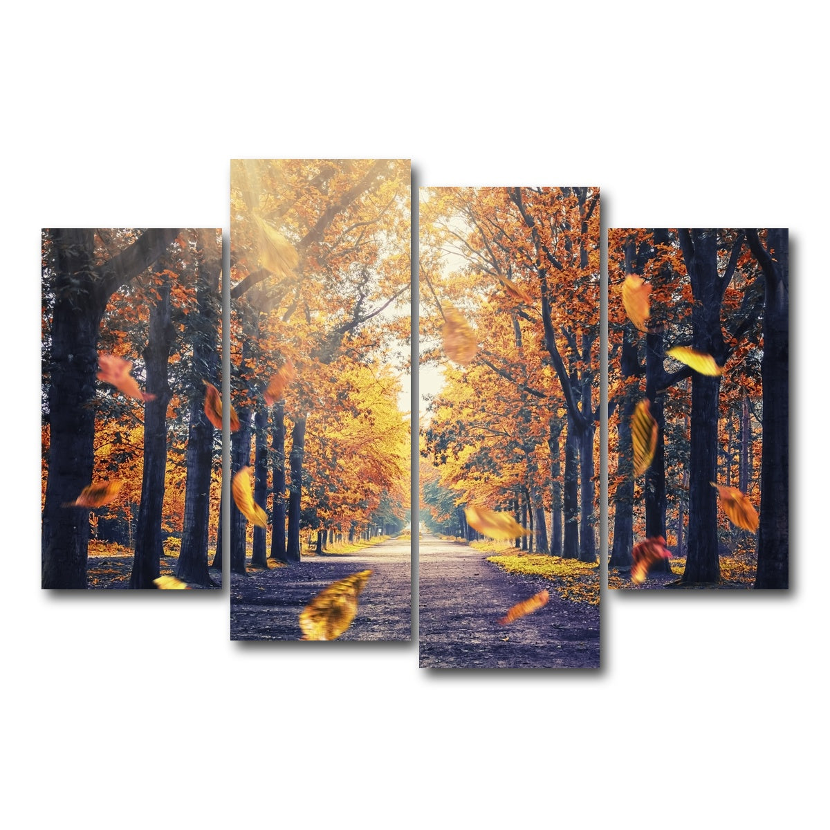 AUTO-MOCKUP WHITE | Autumn In Holland | 4 Piece | Gallery Wrap Canvas | group=4_short