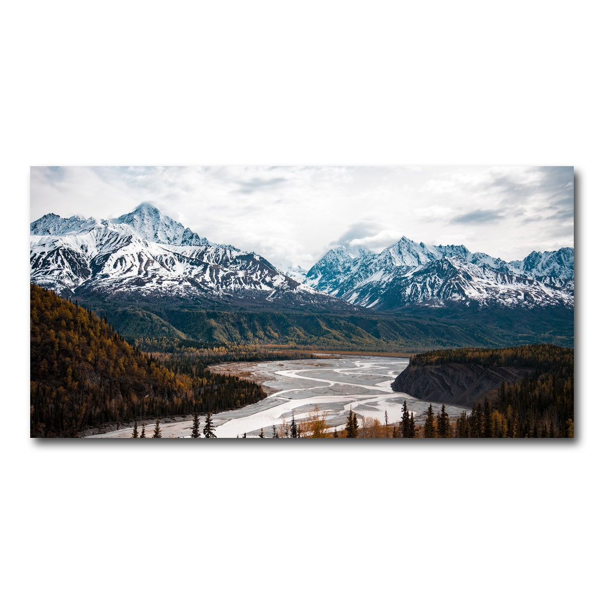 AUTO-MOCKUP WHITE | Autumn Landscape - Alaska | 1 Piece | Gallery Wrap Canvas | group=2x1