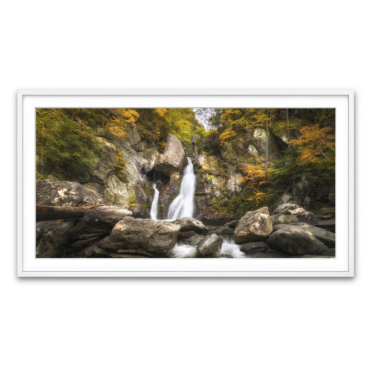 Framed Print 2x1 White