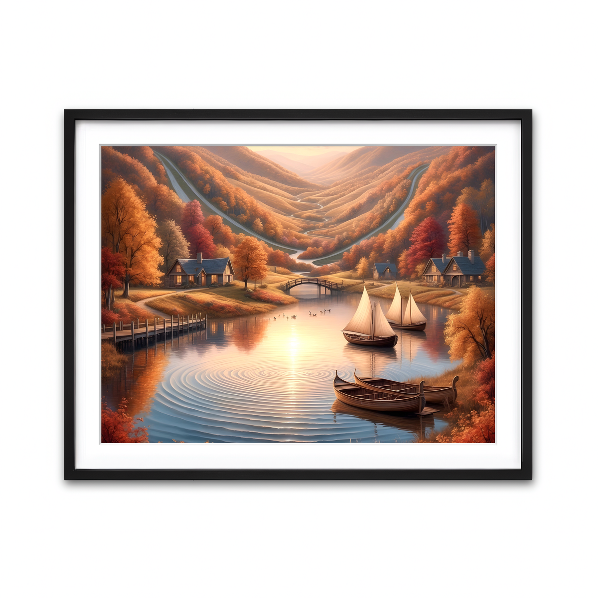 Framed Print 4x3 Black