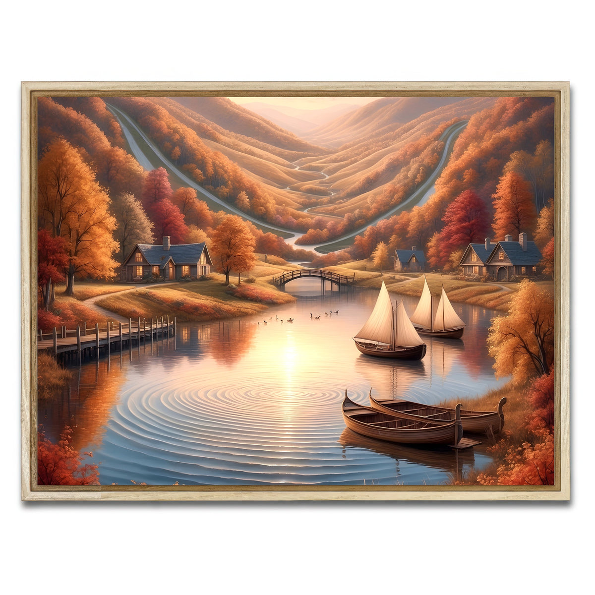 AUTO-MOCKUP WHITE | Autumn Voyage | 1 Piece | Natural Framed Canvas | group=4x3