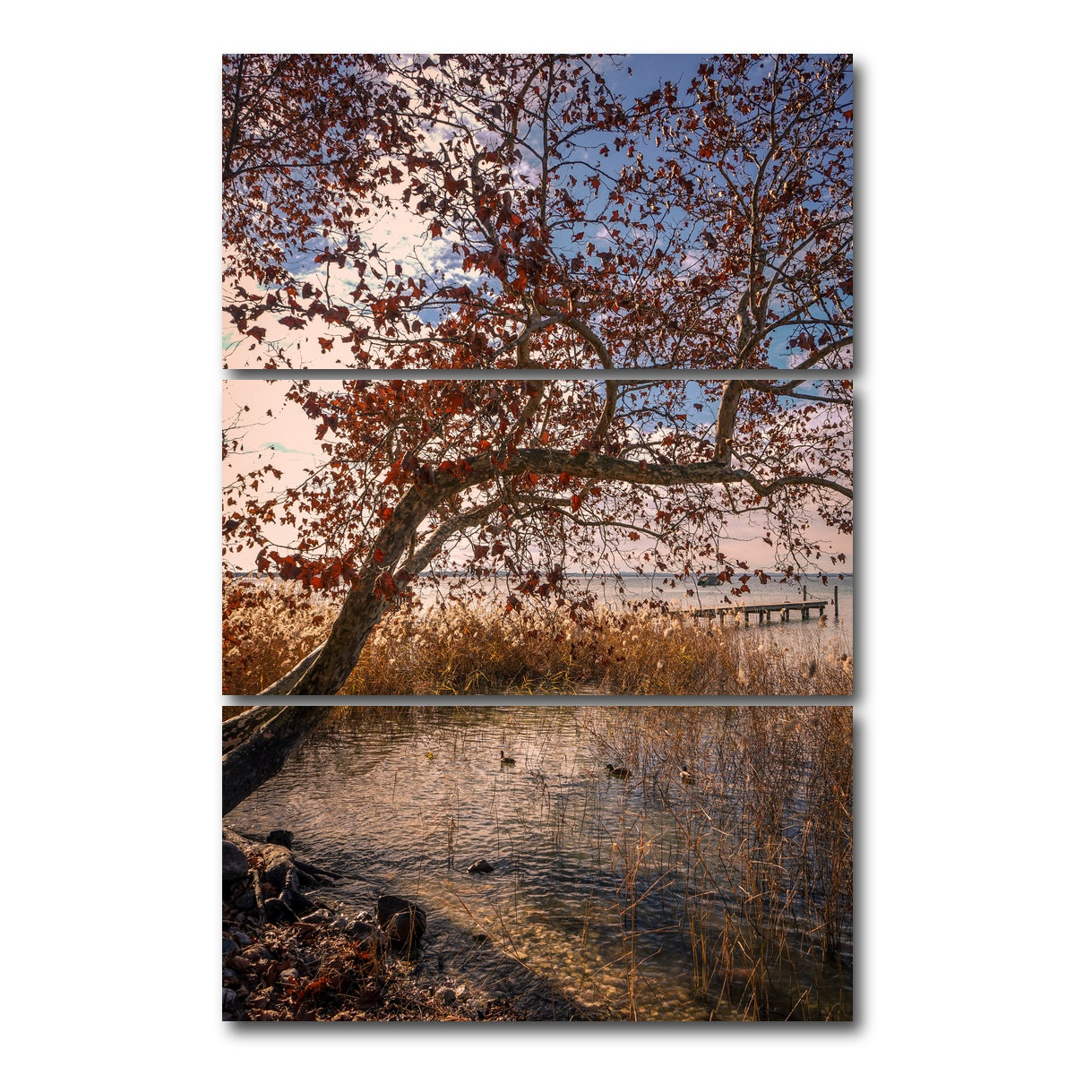 AUTO-MOCKUP WHITE | Autumn | 3 Piece | Gallery Wrap Canvas | group=12x24_stacked
