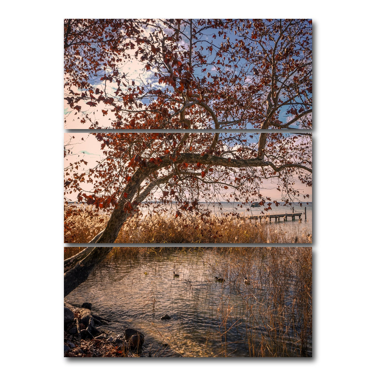 AUTO-MOCKUP WHITE | Autumn | 3 Piece | Gallery Wrap Canvas | group=8x18_stacked