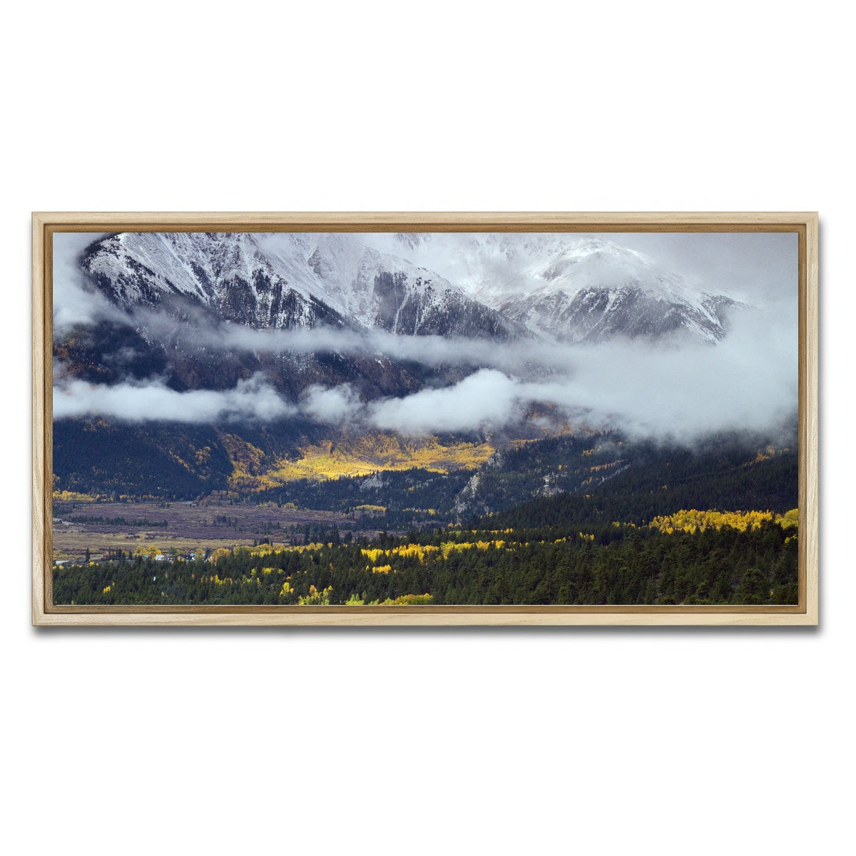 AUTO-MOCKUP WHITE | Autumn in the Collegiates | 1 Piece | Natural Framed Canvas | group=2x1