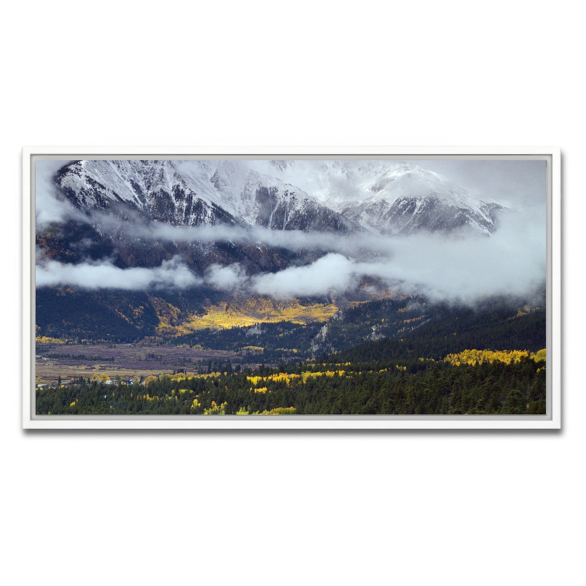 AUTO-MOCKUP WHITE | Autumn in the Collegiates | 1 Piece | White Framed Canvas | group=2x1