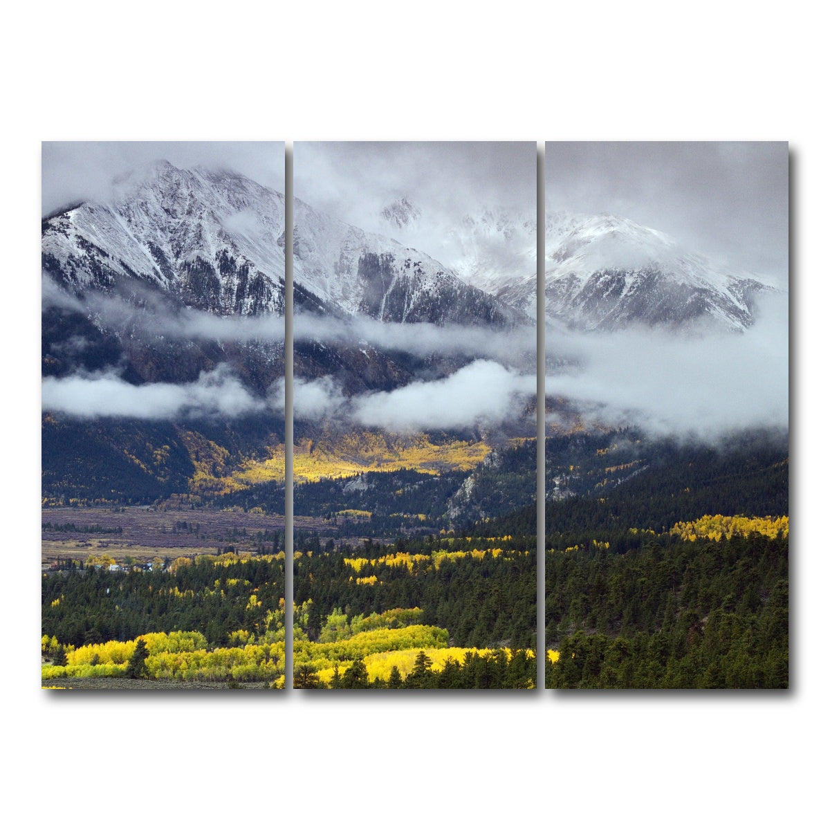 AUTO-MOCKUP WHITE | Autumn in the Collegiates | 3 Piece | Gallery Wrap Canvas | group=8x18