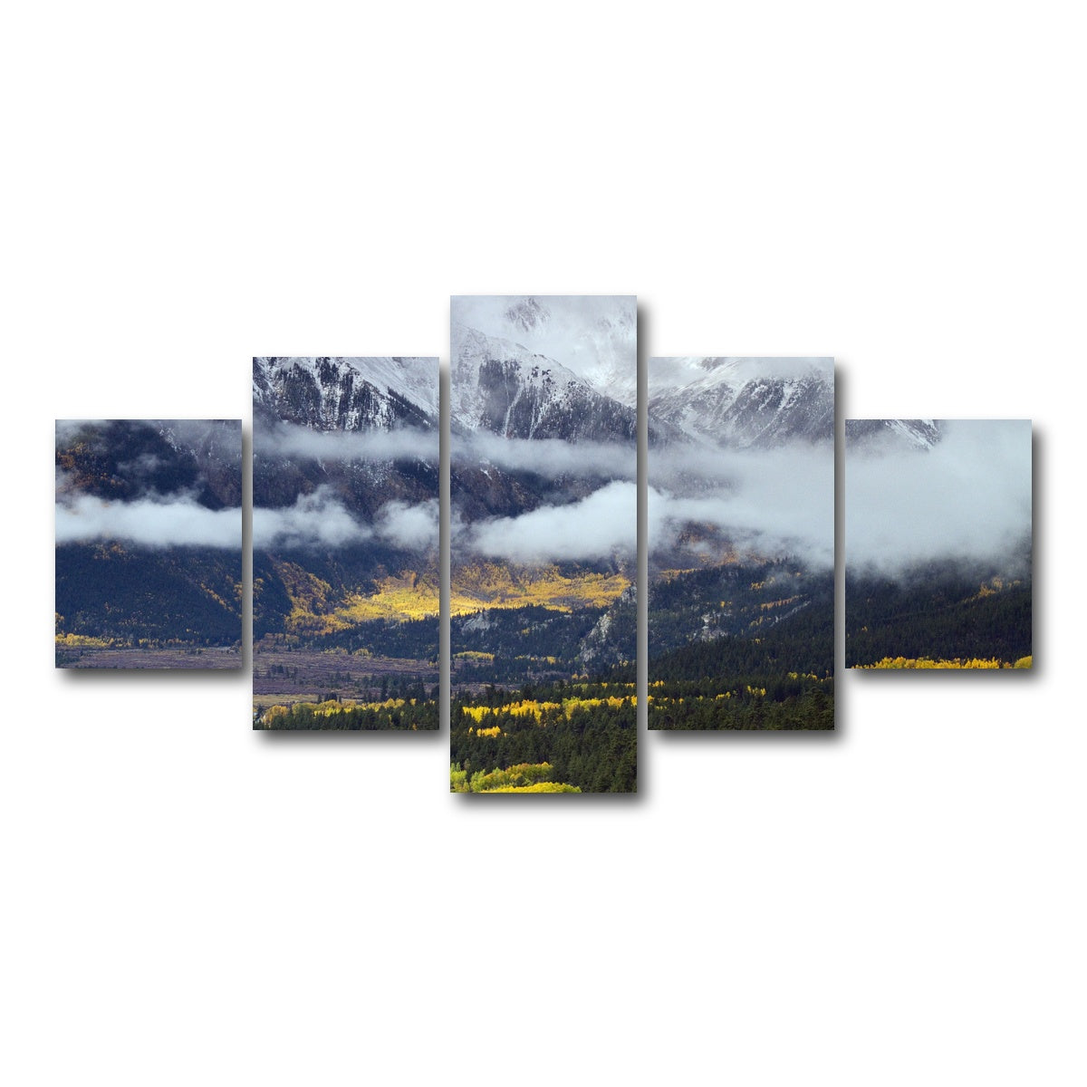 AUTO-MOCKUP WHITE | Autumn in the Collegiates | 5 Piece | Gallery Wrap Canvas | group=5_short