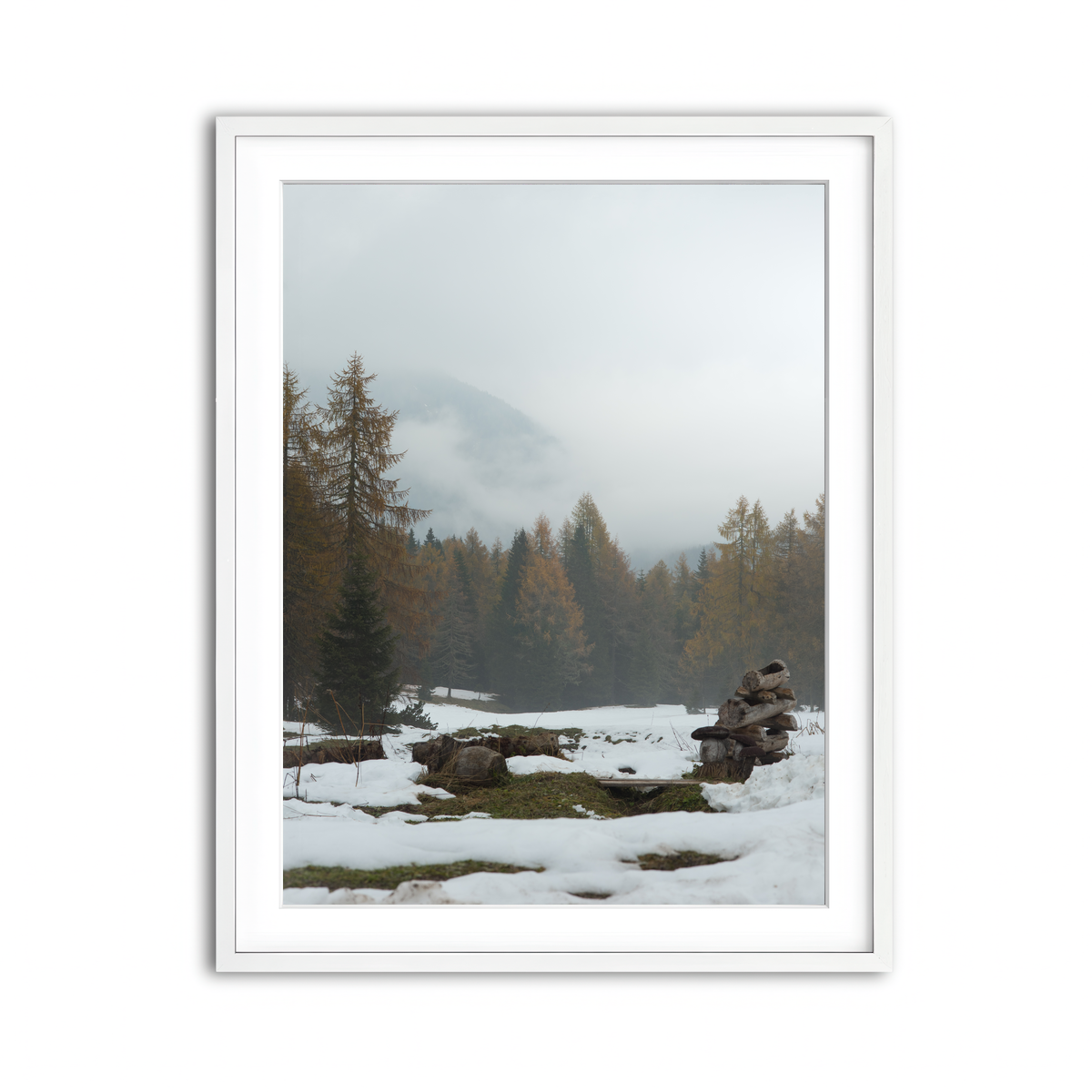 Framed Print 3x4 White
