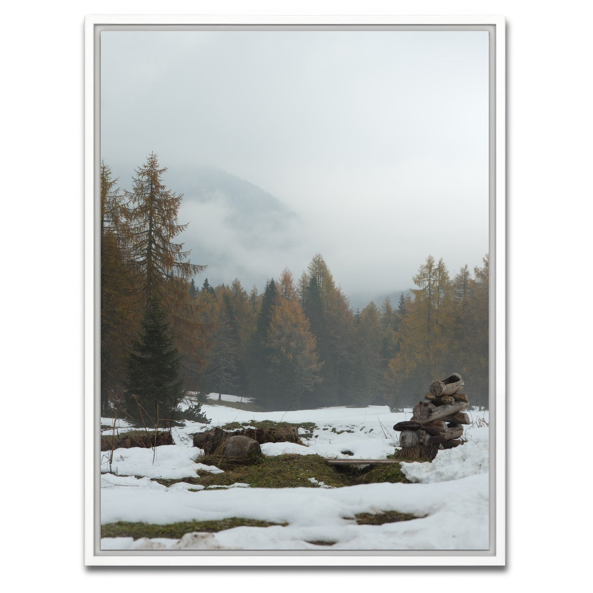 AUTO-MOCKUP WHITE | Autumn or Winter | 1 Piece | White Framed Canvas | group=3x4