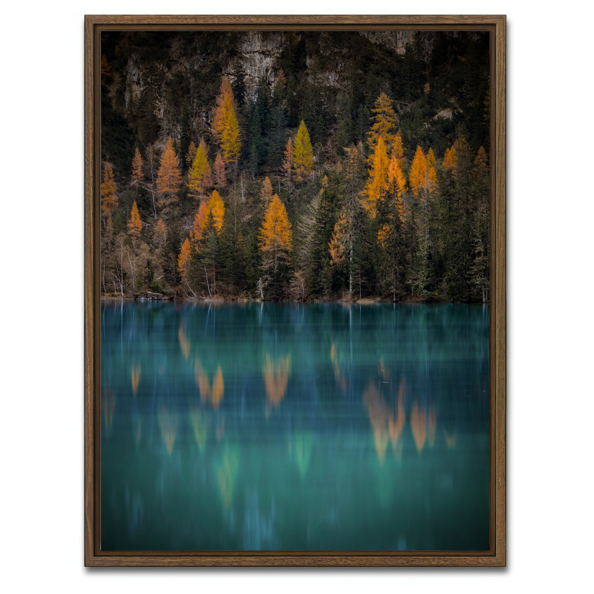 AUTO-MOCKUP WHITE | Autumn reflections | 1 Piece | Walnut Framed Canvas | group=3x4