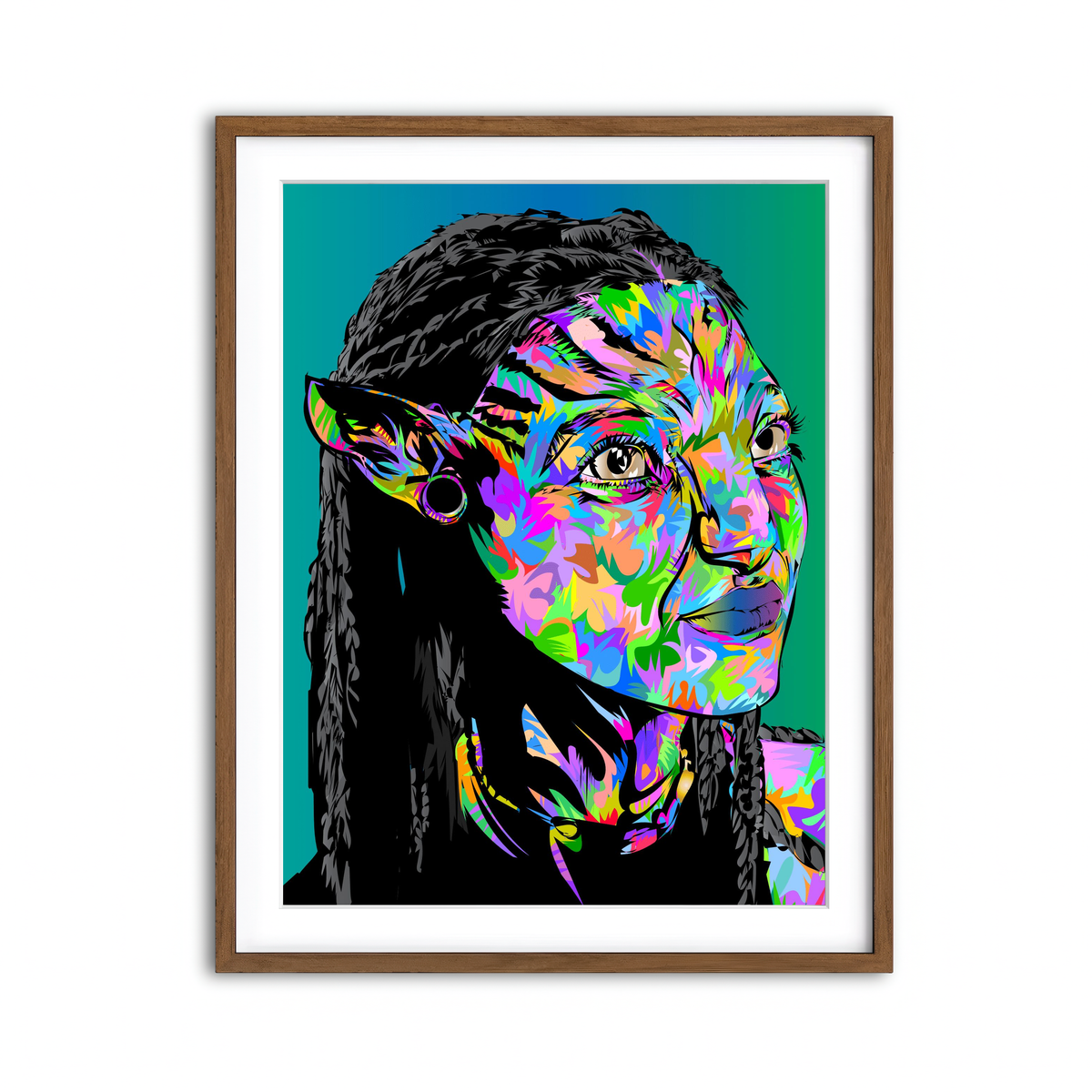 Framed Print 3x4 Walnut