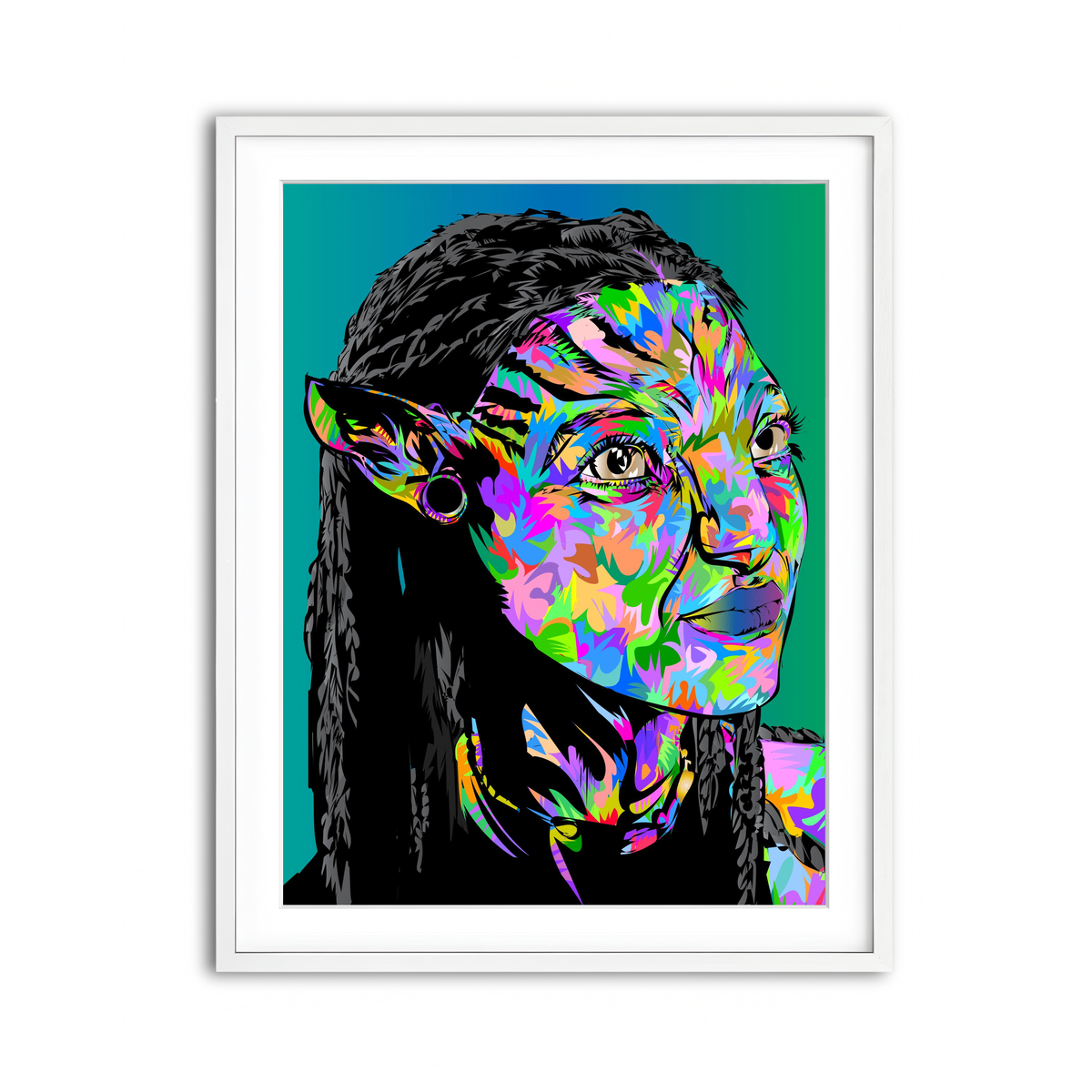 Framed Print 3x4 White