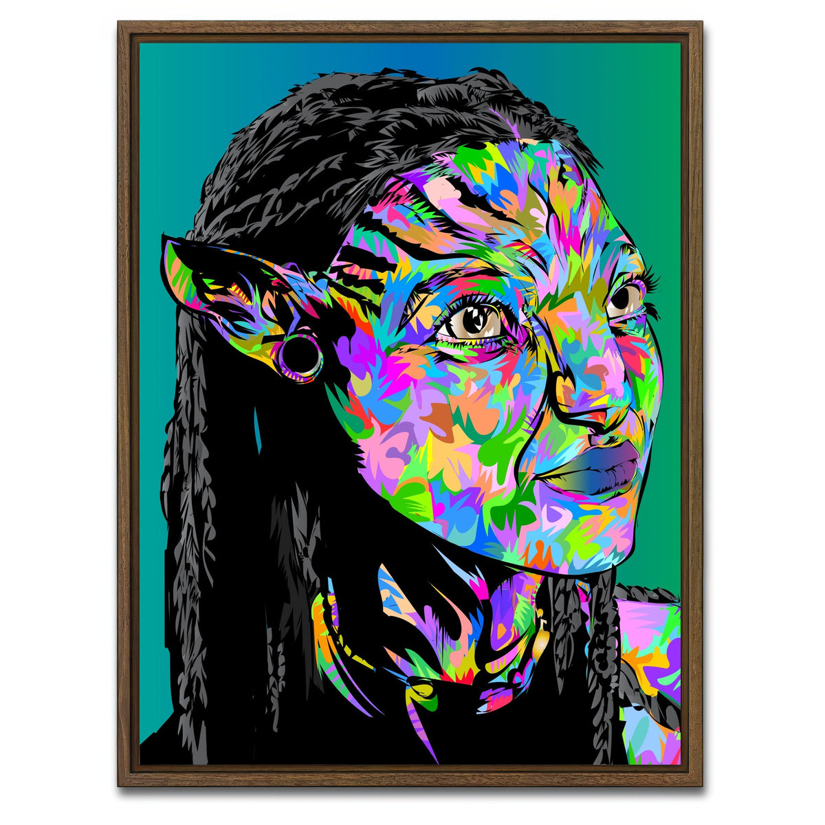 AUTO-MOCKUP WHITE | Avatar One | 1 Piece | Walnut Framed Canvas | group=3x4