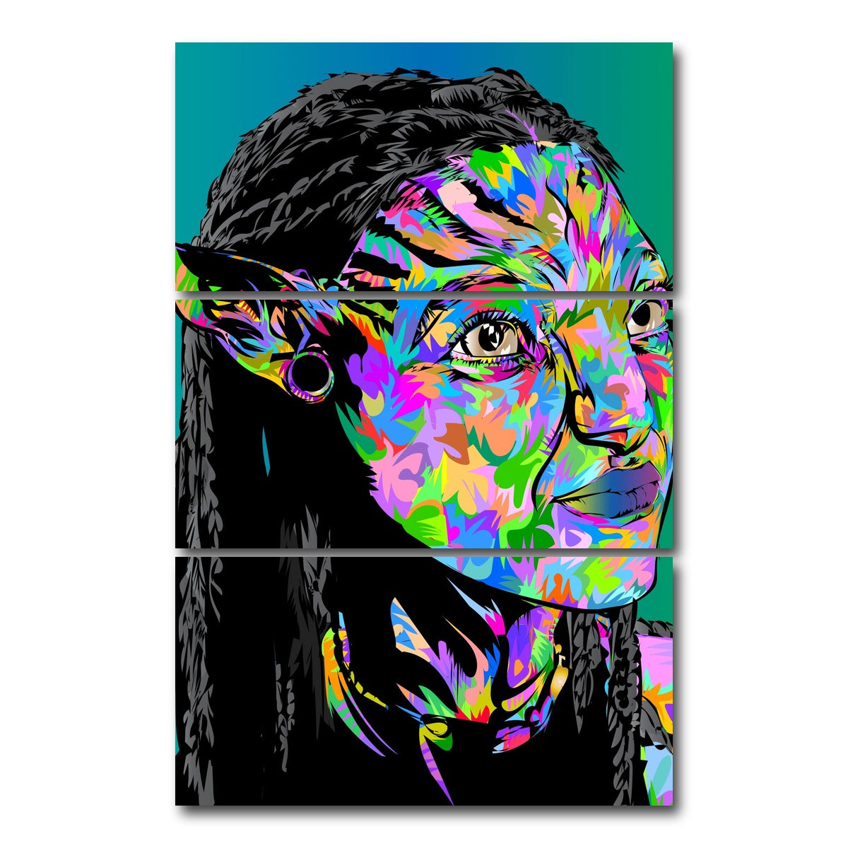 AUTO-MOCKUP WHITE | Avatar One | 3 Piece | Gallery Wrap Canvas | group=12x24_stacked