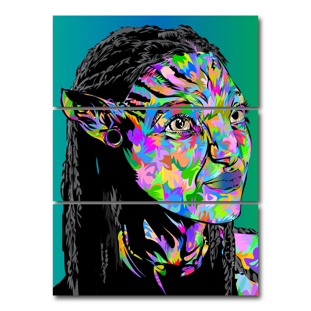 AUTO-MOCKUP WHITE | Avatar One | 3 Piece | Gallery Wrap Canvas | group=8x18_stacked