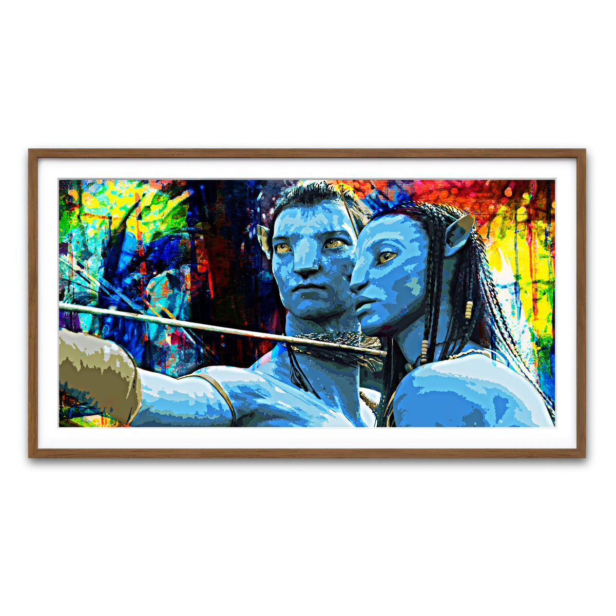 Framed Print 2x1 Walnut