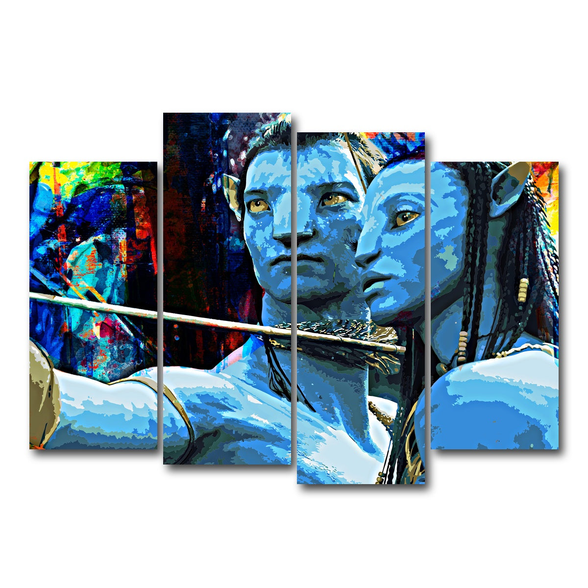 AUTO-MOCKUP WHITE | Avatar | 4 Piece | Gallery Wrap Canvas | group=4_normal