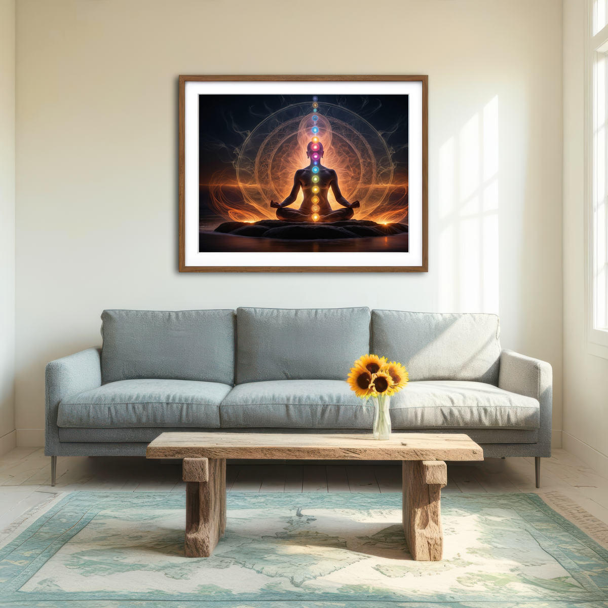 AUTO-MOCKUP ROOM | Awakening in Meditation Wall Art