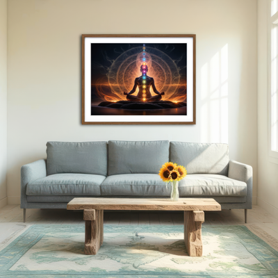 AUTO-MOCKUP ROOM | Awakening in Meditation Wall Art