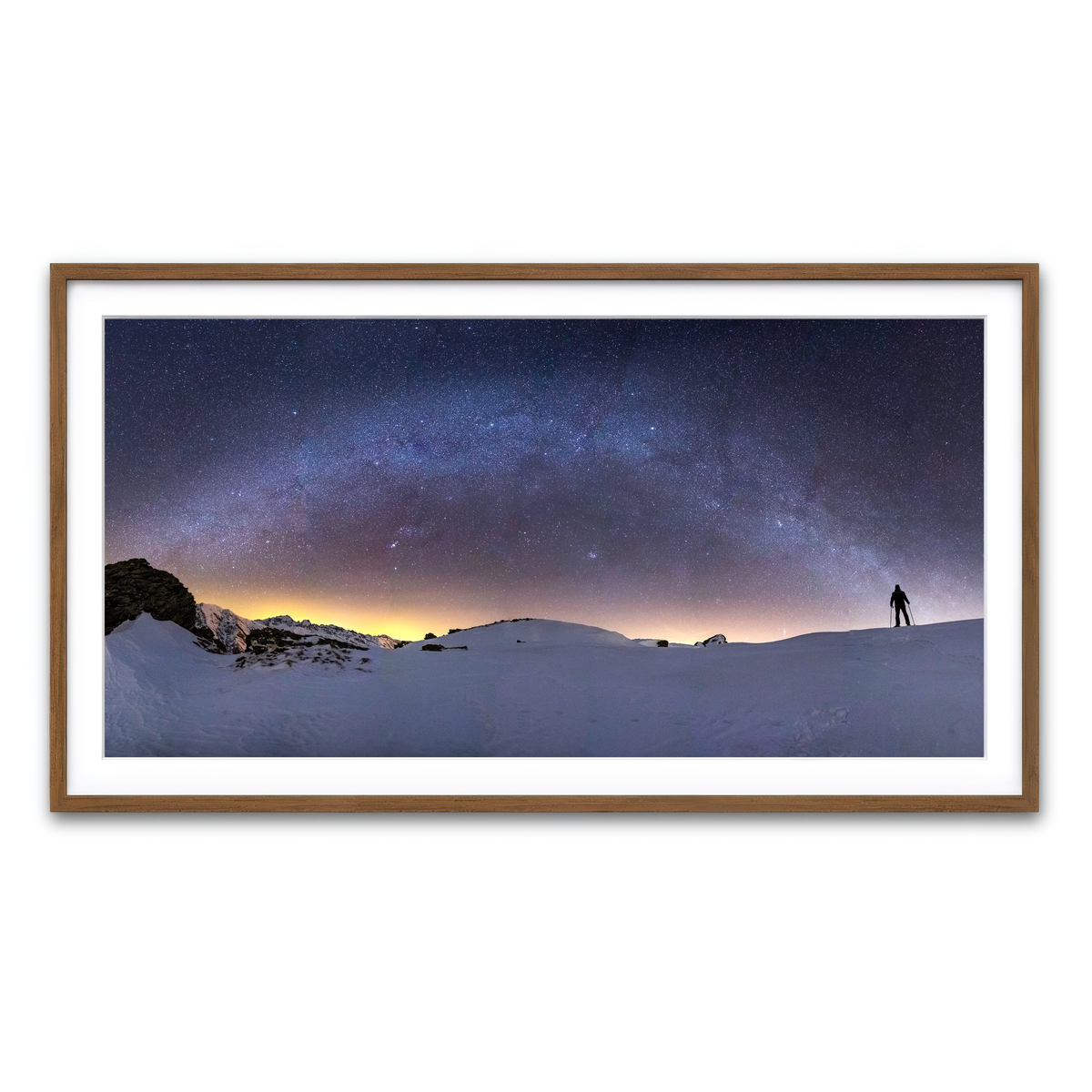 Framed Print 2x1 Walnut