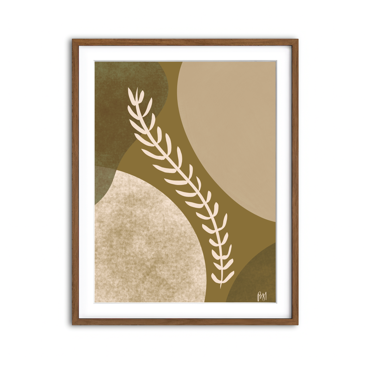 Framed Print 3x4 Walnut