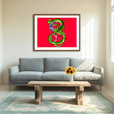 AUTO-MOCKUP ROOM | Bape Shenron Wall Art